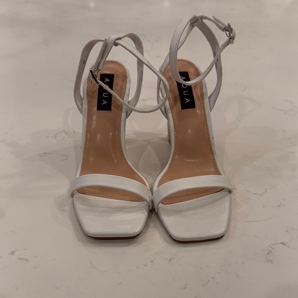 Aqua Elegant White Heels